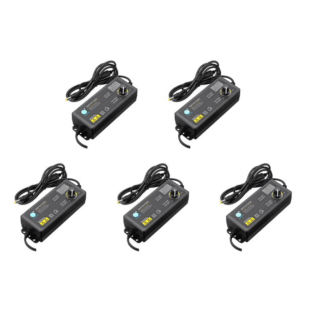 Voltaje ajustable del adaptador corriente 3-36V 60W con pantalla visualización Enchufe EE. UU.