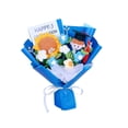 thumbnail image 2 of Graduation Gifts, Handmade Knitted Flower Bouquet Sunflower with Plush Bear Class of 2026 Graduation Gifts for Her Him Grad Celebration Ceremony Gifts (Blue), 2 of 5
