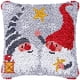 thumbnail image 1 of Kits de aguja de lengüeta para funda de almohada DIY, funda de cojín con costura de ciervo navideño, artesanía a mano, ganchillo para gran familia, 17x17 pulgadas, 1 of 5
