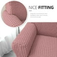 thumbnail image 4 of NICEEC Sofa Slipcover Pink Sofa Cover 1 Piece Easy Fitted Sofa Couch Covers Universal High Stretch Durable Furniture Protector with Skirt Country Style (3 Seater Pink), 4 of 6