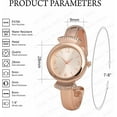 thumbnail image 4 of Blekon Collections Women's Analog Display 28mm Case Cuff Bangle Ladies Wrist Watch, 4 of 5