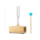 thumbnail image 1 of 528HZ Tuning Fork, Aluminum Alloy Tuning Fork Resonance Box, Equipped With Silicone Hammer And Wooden Voice Box, Suitable For Sound Therapy, Yoga, Med, 1 of 5