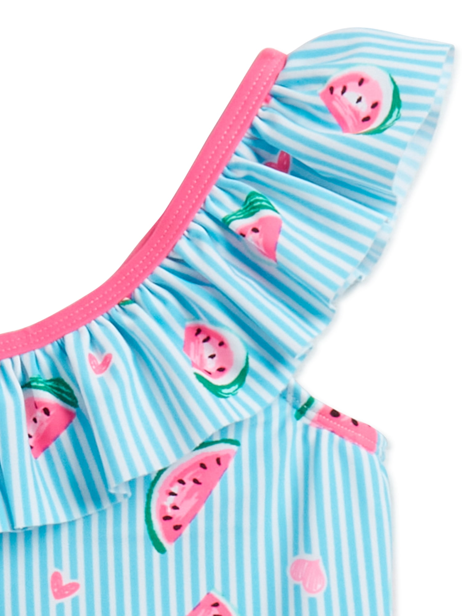 Wonder Nation Baby Toddler Girl Watermelon One-Piece Swimsuit