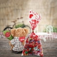 thumbnail image 2 of 100pcs Valentine's Day Candy Bags Transparent Cookie Bags Sweets Pouches, 2 of 7