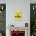 thumbnail image 5 of Inspirational Wall Art Believe That Nothing Is Impossible Matthew 19:26 Motivation Wall Decor for Home Office Gym Inspiring Success Quote Print Ready to Hang Unframed, 5 of 18