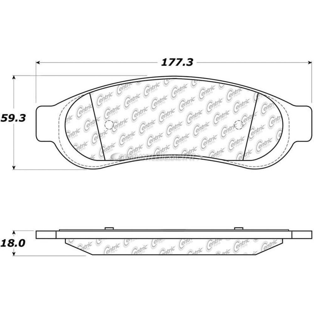 Centric Brake Pad Set, #306-10670