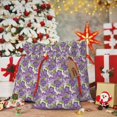 thumbnail image 6 of KLL Violets Flowers for Christmas Gift Bag,Holiday Bags for Gifts Christmas Bags & Drawstring Gift Pouch Reusable Holiday Gift Bags & Party Favor Bags (1 PCS)-Medium, 6 of 9