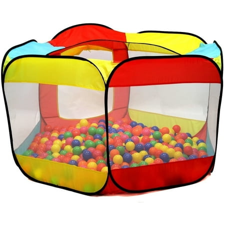Artrylin Ball Pit Play Tent for Kids - 6-Sided Ball Pit for Kids Toddlers and Baby - Fill with Plastic Balls or Use as an Indoor / Outdoor Children Playhouse Tent