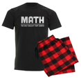 thumbnail image 6 of CafePress - Math: The Only Subject That Co Men's Dark Pajamas - Men's Dark Loose Fit Cotton Pajama Set, 6 of 7