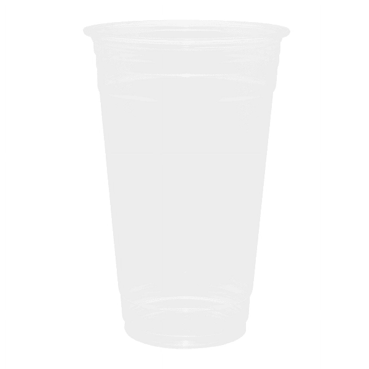Plastic Cups - 24oz Pet Cold Cups (98mm) - 600 ct, No Lids