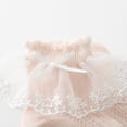 thumbnail image 6 of LYMAYTER 3 Pack Kids Girls Socks Floral Ruffle Cotton Socks‌ for 0-8Y Toddler Thin Eyelet Dress Socks‌, 6 of 7