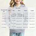 thumbnail image 4 of Amidoa Girls Graphic Hoodie Pullover Hooded Sweatshirt Fleece Oversized Kids Cute Hoodies With Pocket Gray Size 5-6Years, 4 of 6