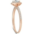 thumbnail image 2 of Pompeii 1 1/4ct Cushion Halo Rose Gold Lab Grown Diamond Engagement Ring 14K (G/H,SI), 2 of 4