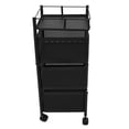 thumbnail image 1 of Rotating Storage Rack for Kitchen, 3 Tier Carbon Steel Fruit and Vegetable Storage Mesh Basket with Wheels Space Saving Kitchen Storage Cart Rotating Tower Organizer for Livingroom, 1 of 7