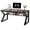 Dark walnut, variant on 47/55 Inch Computer Desk with Storage Shelves Home Office Work Desk