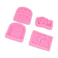 thumbnail image 4 of Delaman 4 PCS Fée Jardin Moule, Fée Jardin Moule en Silicone Porte Champignon Fleur Motif Chocolat Moules pour La Maison, 4 of 14