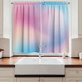 thumbnail image 2 of Ambesonne Pastel Kitchen Curtains, Daydream Fantasy, 55"x45", Aqua Peach Pink, 2 of 3