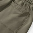 thumbnail image 6 of LOVZFMLL Men's Casual Shorts, Men's Relaxed Fit Solid Color Cotton Shorts for Daily Life, Sports Shorts for Running Basketball Gym Army Green M, 6 of 7