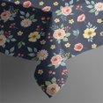 thumbnail image 5 of Pioneer Flower Floral Print Pattern Square Tablecloth, Waterproof Wipeable Spillproof Washable Table Cover for Home Kitchen Party and Daily Decor 52"x52", 5 of 6