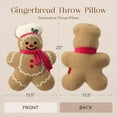 thumbnail image 3 of Phantoscope Christmas Series Decorative Chef Gingerbread Man Polyester Decorative Pillow,beige,20 x 13.5 inch, 3 of 5