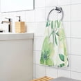 thumbnail image 6 of Cotton Towel Two-Piece 16x28 Inch One Sizex2 Face Towel Set Towel Set Cotton Hand Bath Towel Bathroom Beach Vibrant Turquoise Flowers, 6 of 8