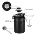 thumbnail image 5 of Stainless Steel Coffee Canister, 22oz Airtight Coffee Bean Storage Grounds Container with Date Tracker & Measuring Scoop, Espresso Airtight Canister, Kitchen Food Canister for Cereal, Sugar, Tea, 5 of 7