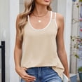 thumbnail image 4 of ameIAEA Débardeurs d'Été pour Femmes Sans Manches Col Rond Chemise Décontractée Bloc de Couleur Tops Amples, 4 of 7