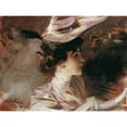 thumbnail image 3 of Boldini, Giovanni 14x12 Black Modern Framed Museum Art Print Titled - Il cappellino nuovo-Lina Cavalieri, 3 of 5