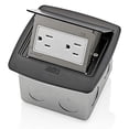 thumbnail image 1 of Leviton PFTR1-MB, Black Pop-Up Floor Box with 15 Amp, Tamper-Resistant Outlet, 1 of 2