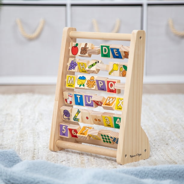 Melissa & Doug ABC-123 Wooden Educational Abacus Toy - Walmart