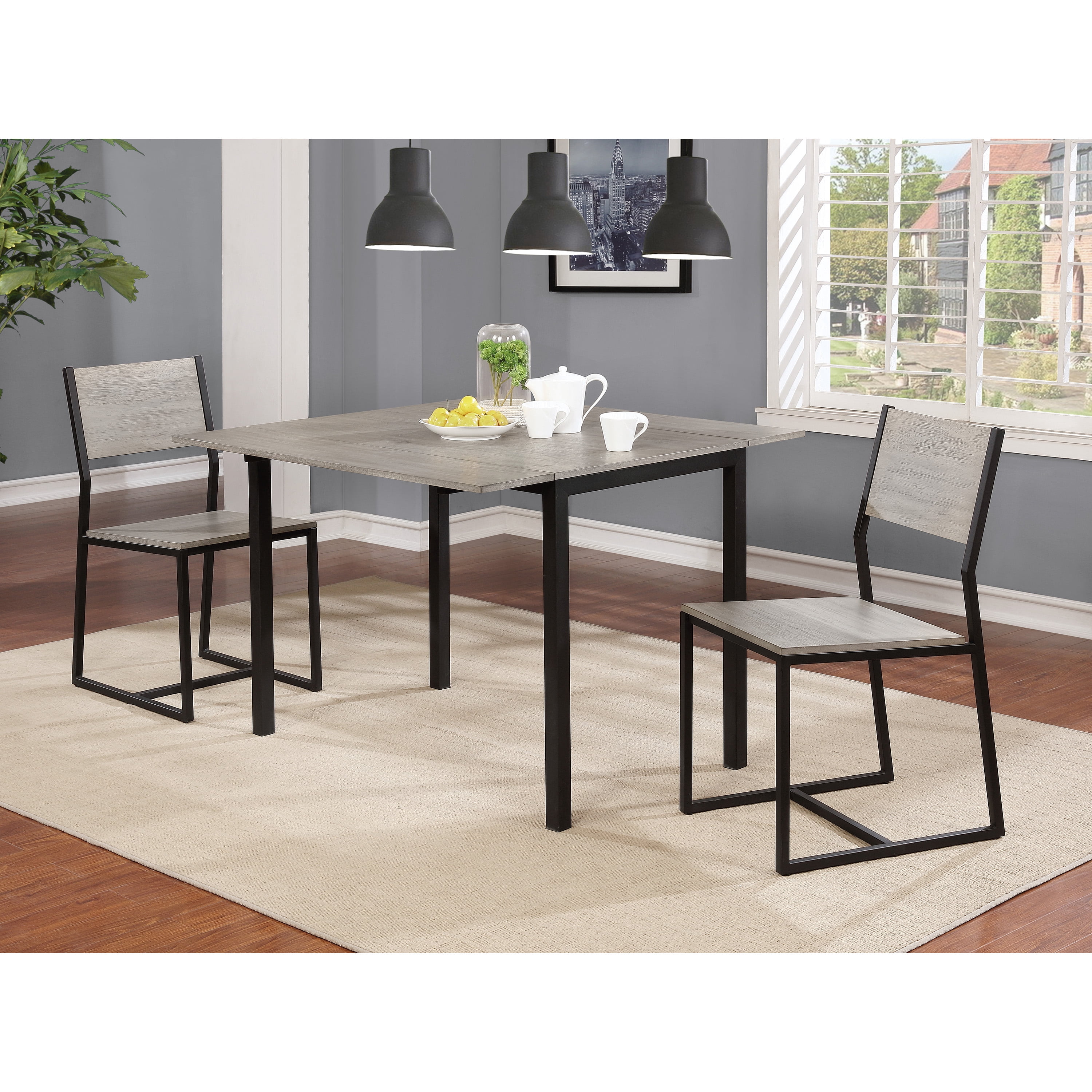 Furniture of America Ervin Armless Dining Chairs - Set of 2, Two-Tone