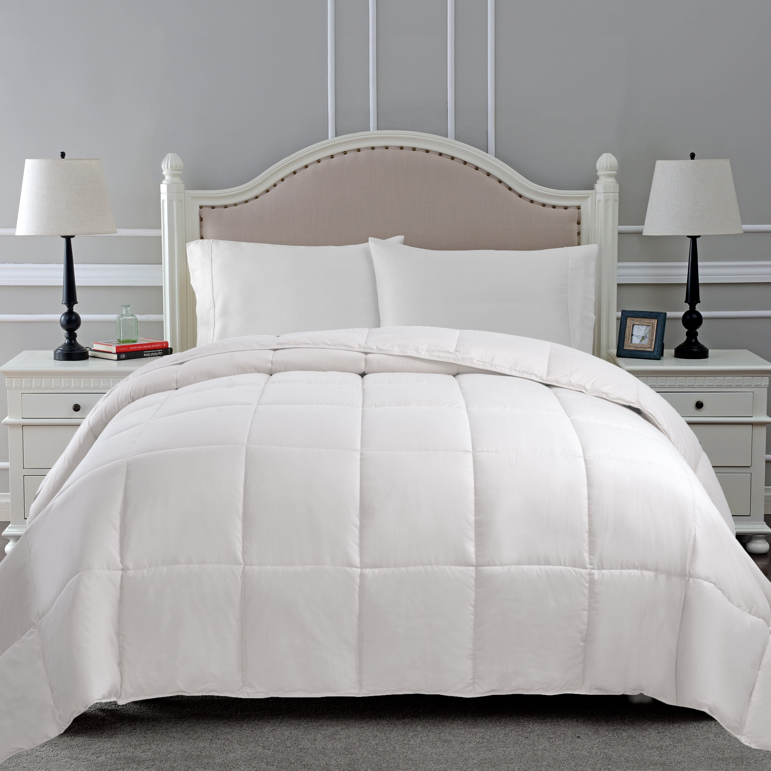 BNM Classic Down Alternative Comforter, Twin XL, White
