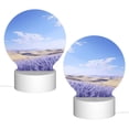 thumbnail image 2 of Daiia Lavender Fields Under Blue Sky Pattern Acrylic Night Light, LED Touch Light, Bedroom Night Light, Soft Glowing Lamp Perfect Gift for Mother's Day, Birthday, or Christmas, 2 of 9