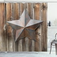 thumbnail image 1 of Ambesonne Prehistoric Country Shower Curtain, Vintage Star, 69"Wx84"L, Brown, 1 of 3