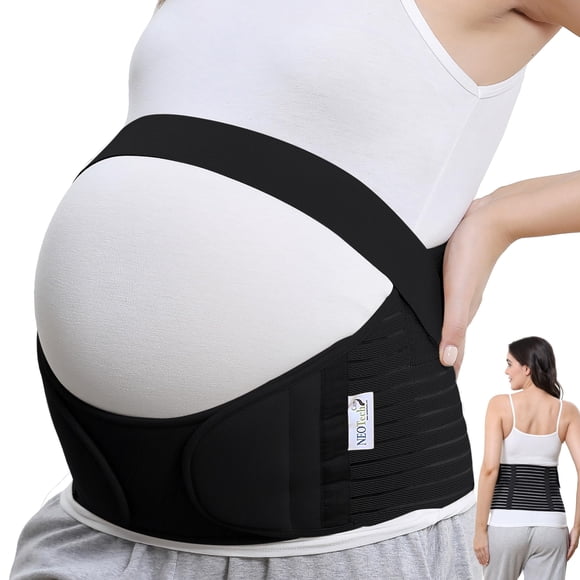 Faja de Maternidad NeoTech Care XL Negra Soporte para Embarazo