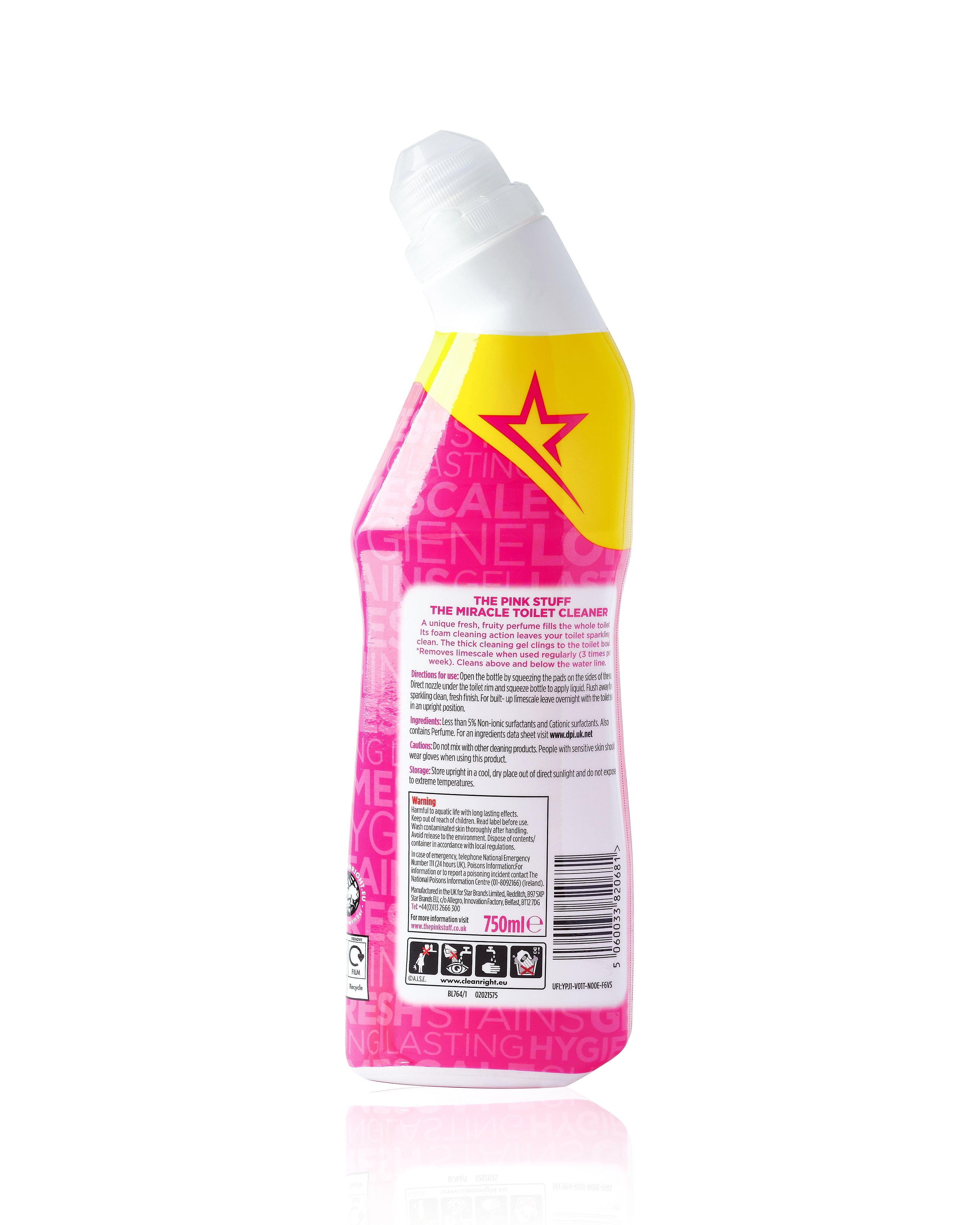 The Pink Stuff, The Miracle Foaming Toilet Cleaner (1pk contains 3 x 1