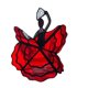 thumbnail image 1 of Dama Bailando Vidrieras Spinner Al Aire Libre Colgante Decoración Decoraciones de Jardín Viento Spinner Ouddoor Mariposa B, 1 of 5
