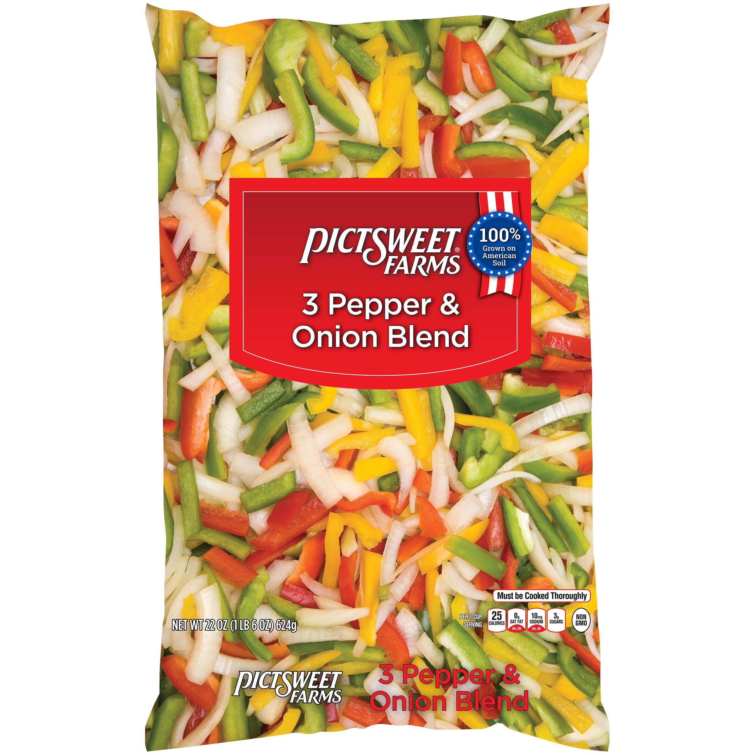 Pictsweet Farms 3 Pepper & Onion Blend, Frozen, 22 oz