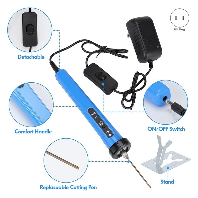 Hot Wire Knife Foam Cutter Tool Set 4-in-1 Foam Cutter Electric Foam Cutting Tool with 4 Cutting Machine Pen, US Plug