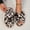 Leopard print, variant on Cute Cartoon Slippers for Women Indoor Outdoor Warm Plush Fuzzy Slippers Couples Fashion Non Slip Sole Shoes House Slippers