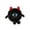 Black, variant on Devil Cat Plush Cat Stuffed Animal Fluffy Stuffed Toy With Stylish Horn Design Soft Huggable Companion Ornament Ideal Gift For Daily Relaxation Home Decor Festival Present