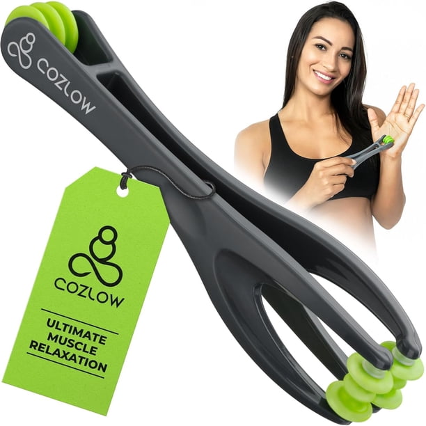 Cozlow Handpro Masajeador De Dedos Para Comodidad De Tejido Profundo, Herramienta De Terapia De Doble Cara Para Artritis, Túnel Carpiano, Alivio Del Estrés Y El Dolor, Rodillo De Masaje Para Manos, Pa