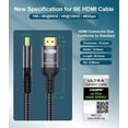 thumbnail image 3 of Cable HDMI certificado por Adauxter, 10K, 8K, HDMI 2.1, 3 m, con Ethernet, 3 of 7