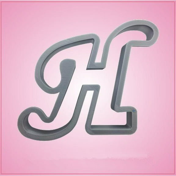 Cursive Letter H Cookie Cutter