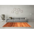 thumbnail image 3 of Ahgly Company Indoor Rectangle Abstract Orange Modern Area Rugs, 8' x 10', 3 of 4