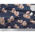 thumbnail image 2 of Soimoi Cotton Duck Fabric Golden Retriever Dog Print Fabric by Yard 42 Inch Wide, 2 of 3