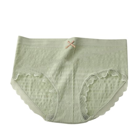 

Female Lace Panty Mint Green Briefs Briefs 1-Pack