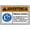 Warning Sign 1, variant on Think Lean Please Recycle Your Paper Sign 8"x12", Aluminum Tin Warning Signs for Home Outdoor Garden, High Visibility Lean Sign for Office