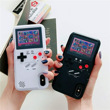 Gameboy Case for iPhone XR, Retro 3D Playable Gameboy Cover Case with 36 Classic Games, Handheld Color Screen Video Game Console Case for iPhone (Best 3d Games For Iphone)