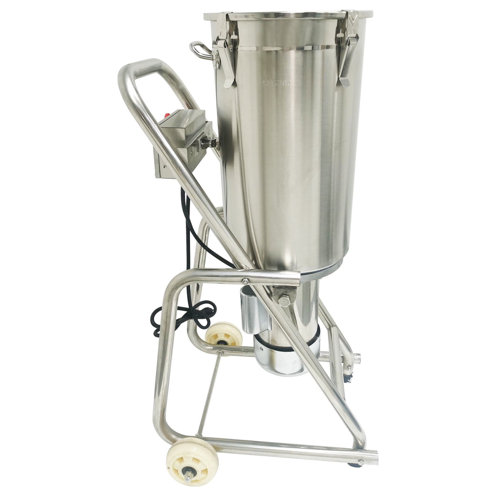 32L Meat Vegetable Prep Food Processor Adjustable Speed Food Chopper with Visible Transparent Window 110V